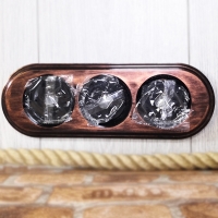 Рамка 3-х постовая пластик "Bironi" BF1-630-16/PL, цвет Медный век